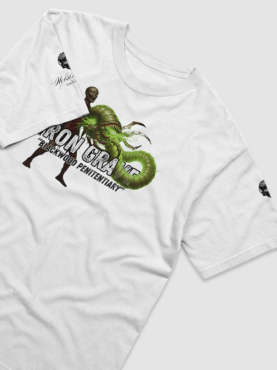 The Iron Grave - Blackwood Penitentiary - The Parasite v2 - White Logo T-Shirt product image (29)