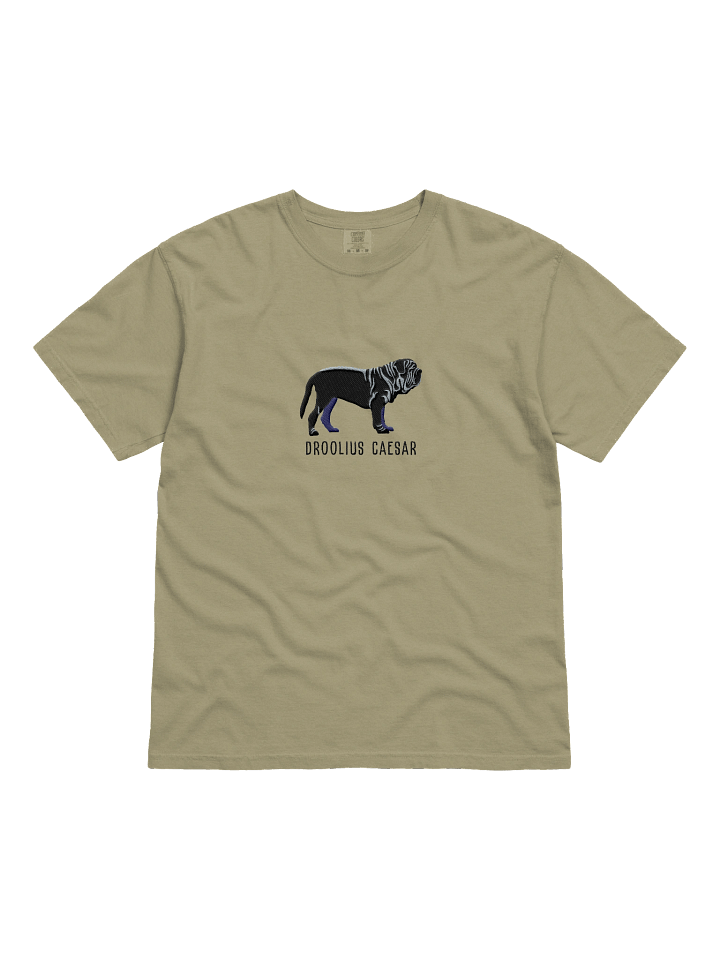 Droolius Caesar T-Shirt(Embroidered) of a Neapolitan Mastiff(Black) product image (3)