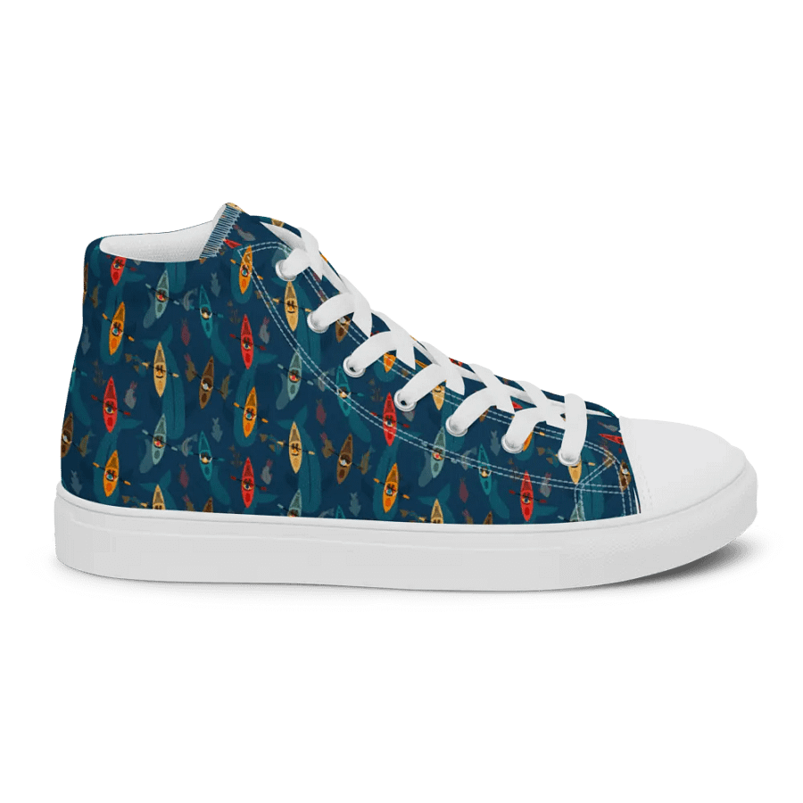 Underwater Surprise - Women High Top Canvas Shoes product image (12)