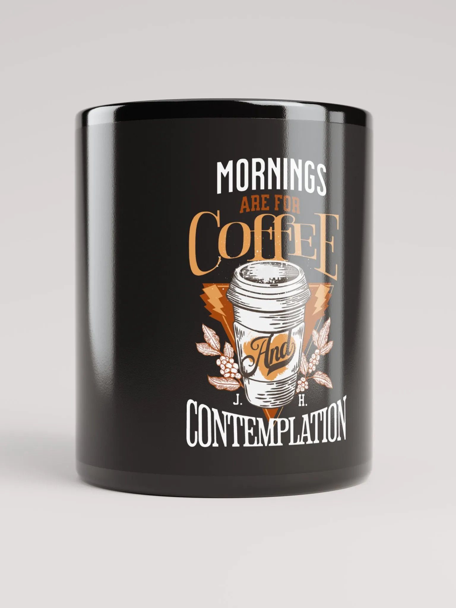 Mornings Are for Coffee and Contemplation Black Mug product image (9)