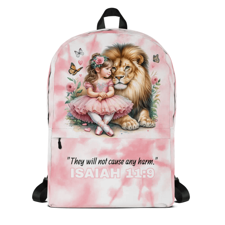 “They Will Not Cause Any Harm” Pink Tie Dye Backpack product image (1)