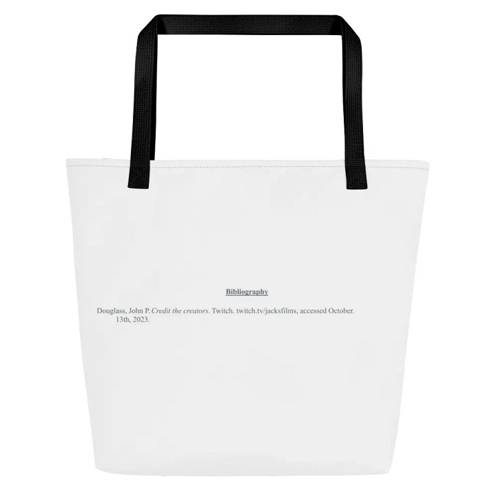Credit the Creators Biblography Tote Bag product image (2)