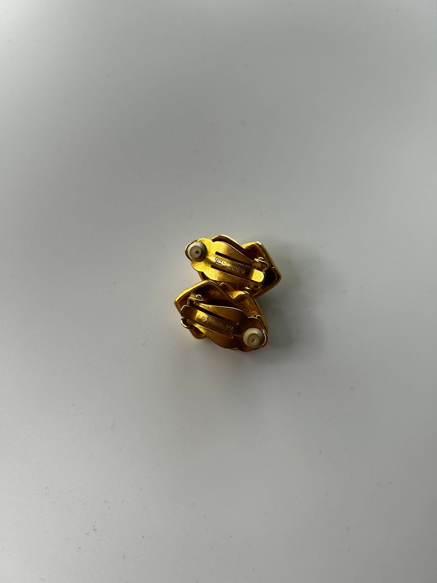 Vintage Givenchy Gold Tone Clip On Earrings product image (4)