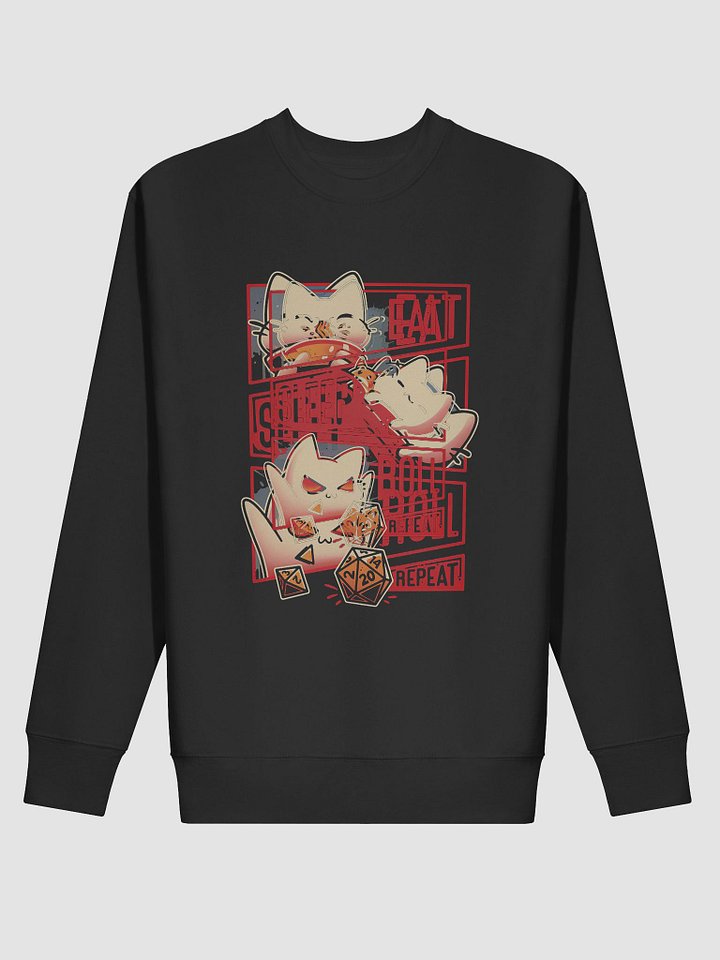 EAT SLEEP ROLL REPEAT Sweatshirt product image (2)