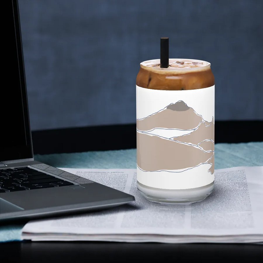 Gilbert Peak glass (tan sketch) product image (33)