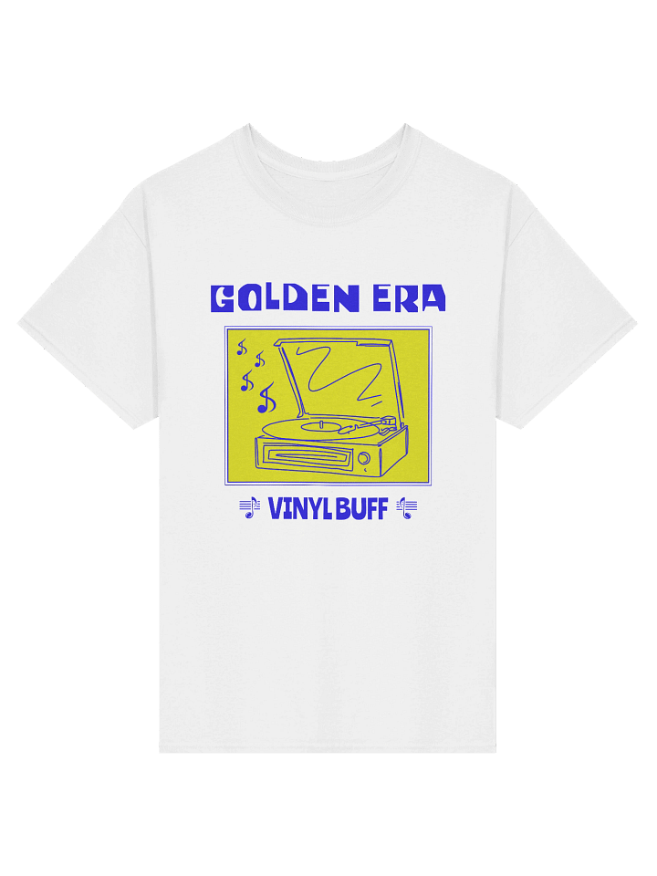 Golden Era Vinyl Buff – Vintage White Tee product image (1)
