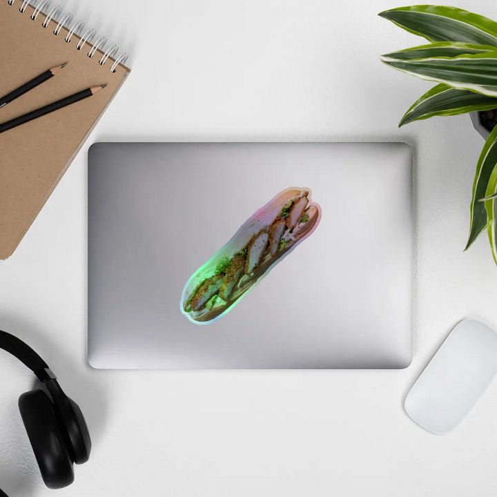 Chicken Fillet Roll Holographic Sticker product image (2)