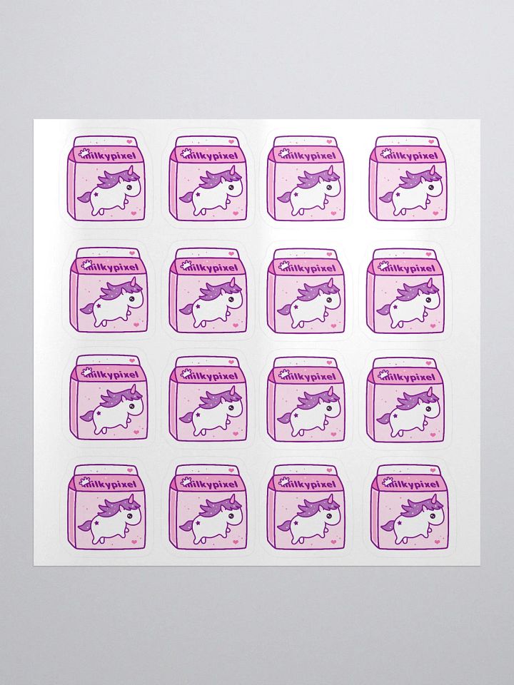 Milky Pixel Logo Stickers product image (1)