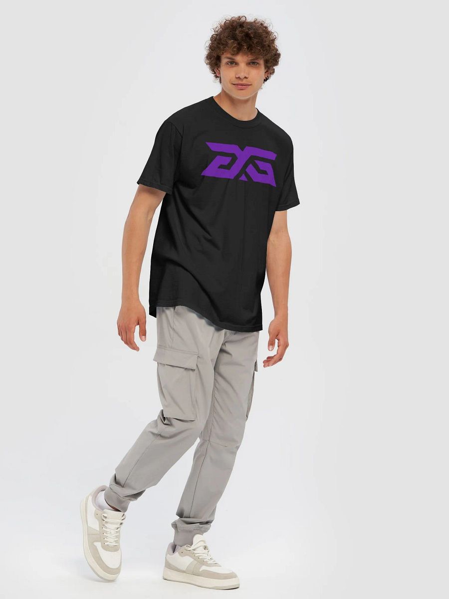 Heavyweight Tee black with Purple Logo product image (7)