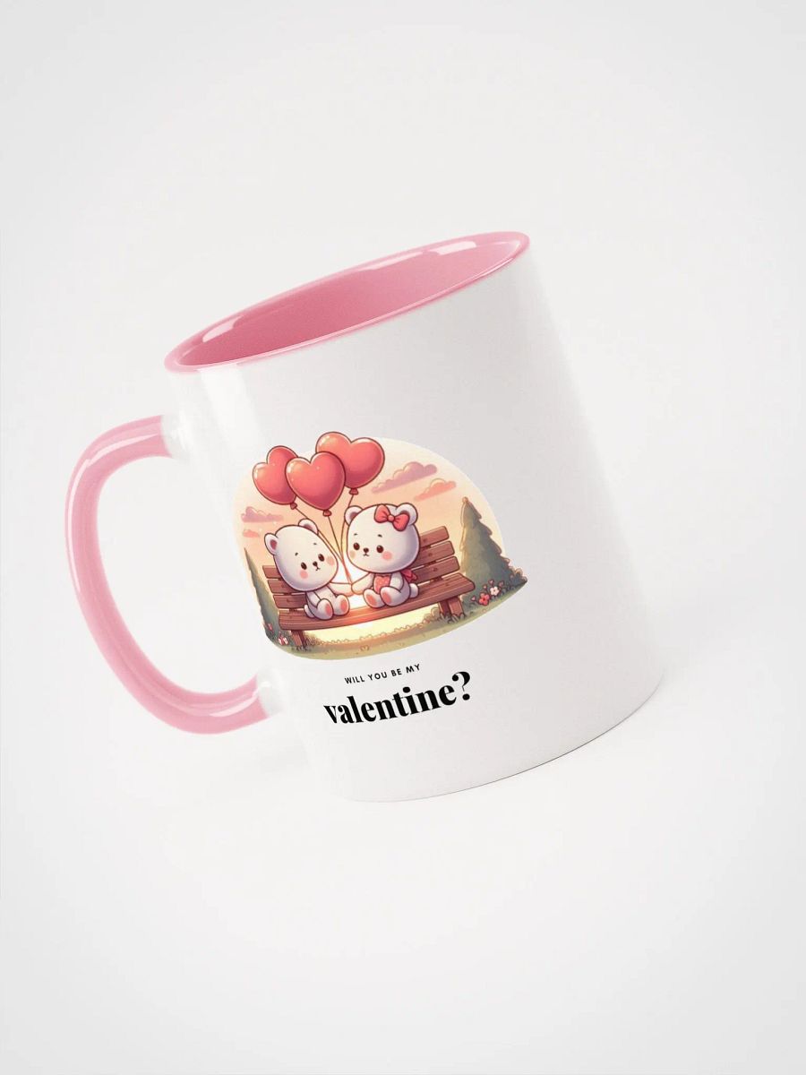 Cute Valentine's Day Couple Mug - Adorable Cartoon Love Design product image (3)