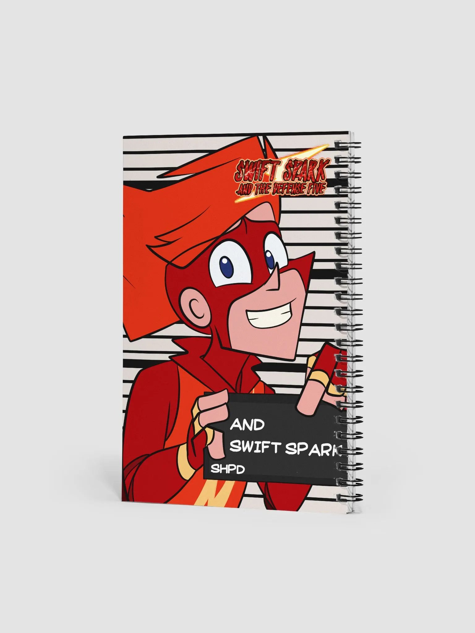 Swift Spark and the Defense Five: Mugshots Spiral Notebook product image (2)