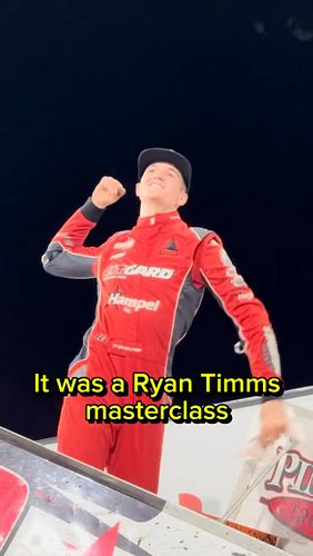 @ryantimms_5t put on a green-white-checker masterclass after a late red flag negated his pass for the lead last week. #knoxvi...