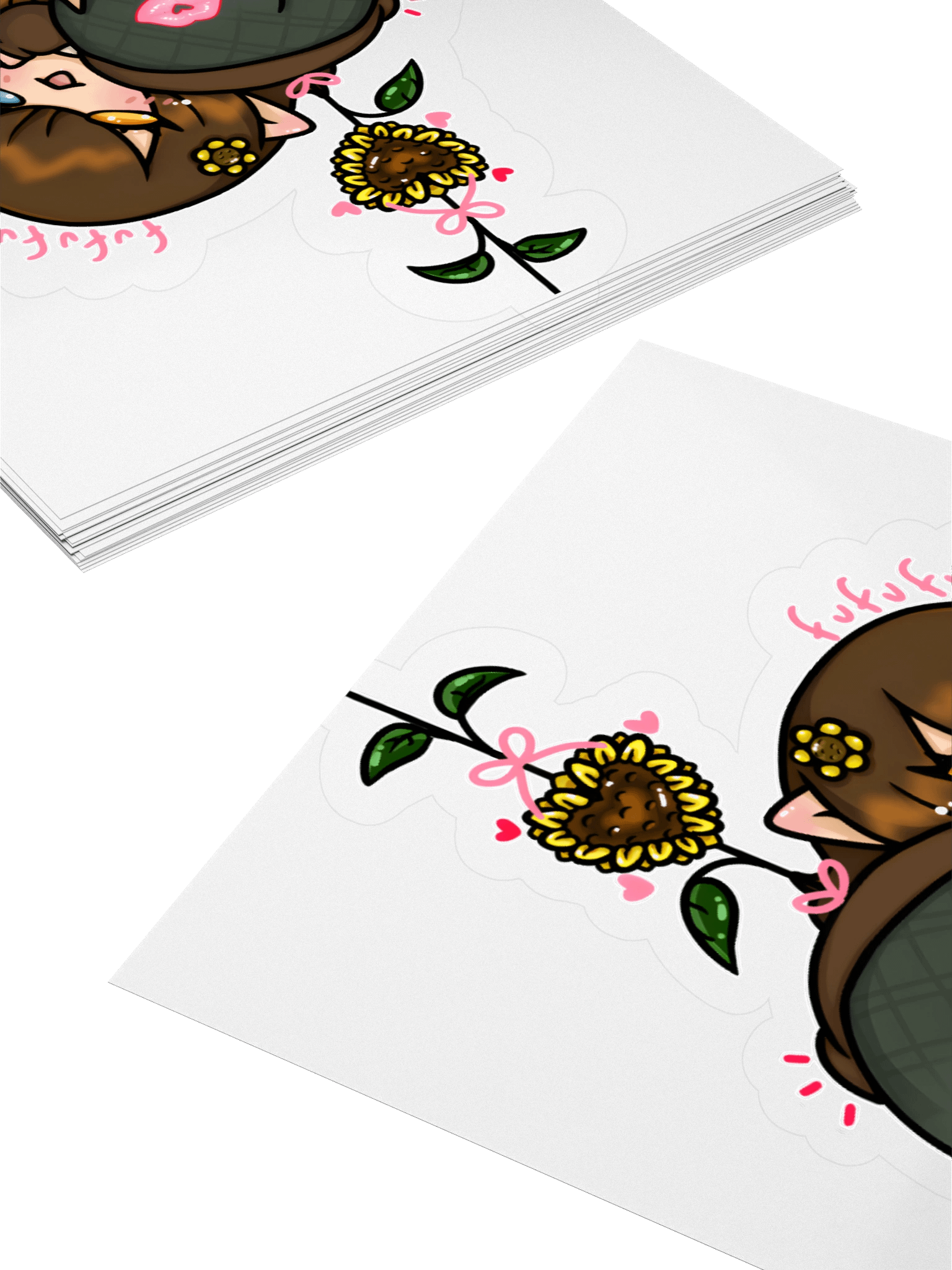Whimsical Sunflower Kiss Cut Stickers product image (12)
