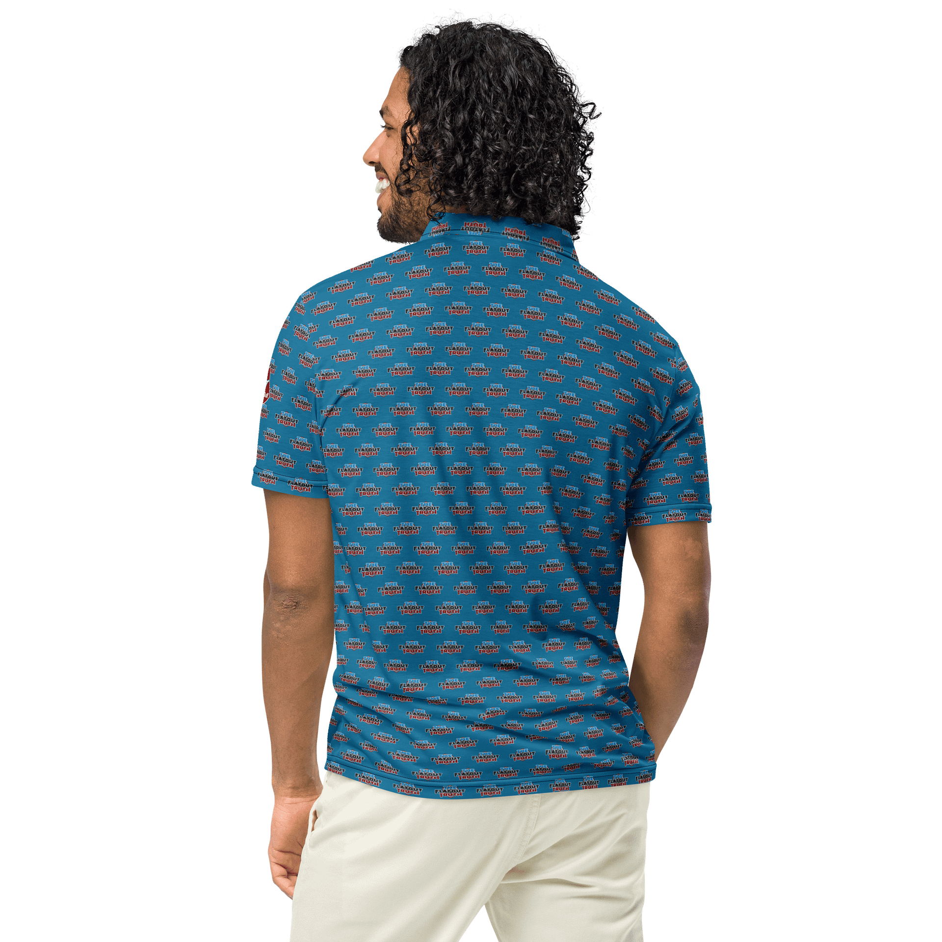 TFOT SlimFit Red HexaFusion Gray Polo Shirt product image (8)