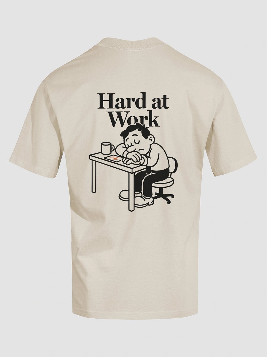Hard at Work Oversized T-Shirt (Bone) product image (6)