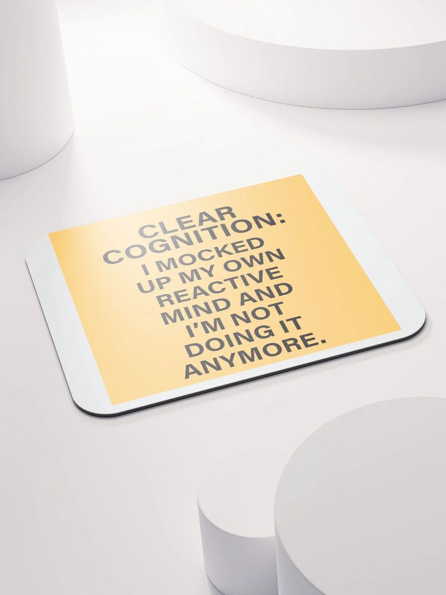 Clear Cognition Mouse Pad in Goldenrod product image (4)
