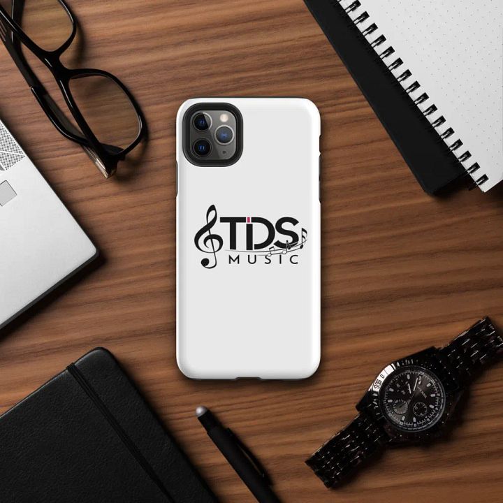Tough TDS Music White iPhone® Case product image (1)