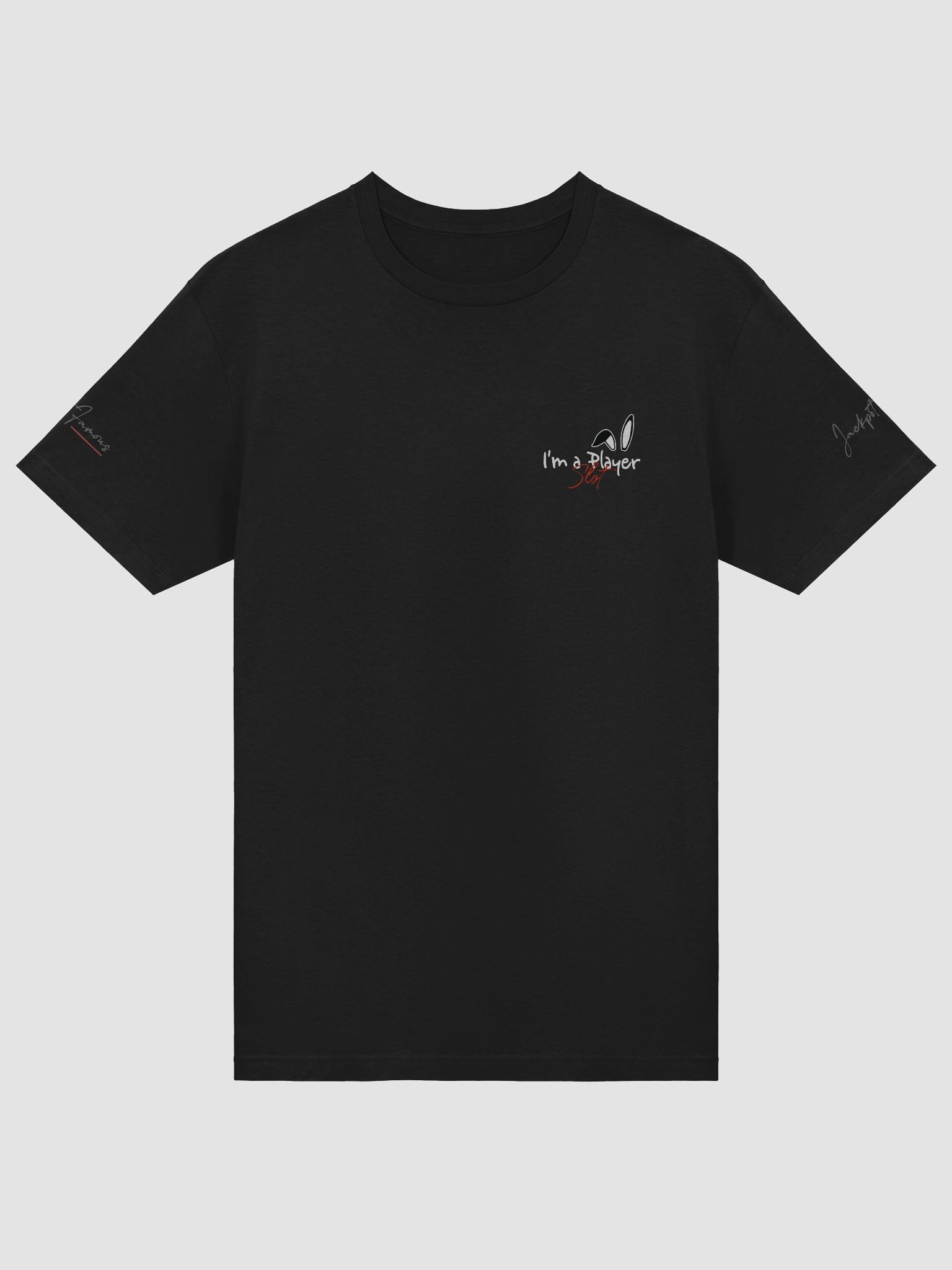 "I'm a Slot Player" Black Tee – Bunny Ears Edition product image (5)