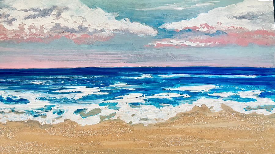 Computer wallpaper -Painted Beach Wallpaper - 2 - 1920 X 1080 product image (1)