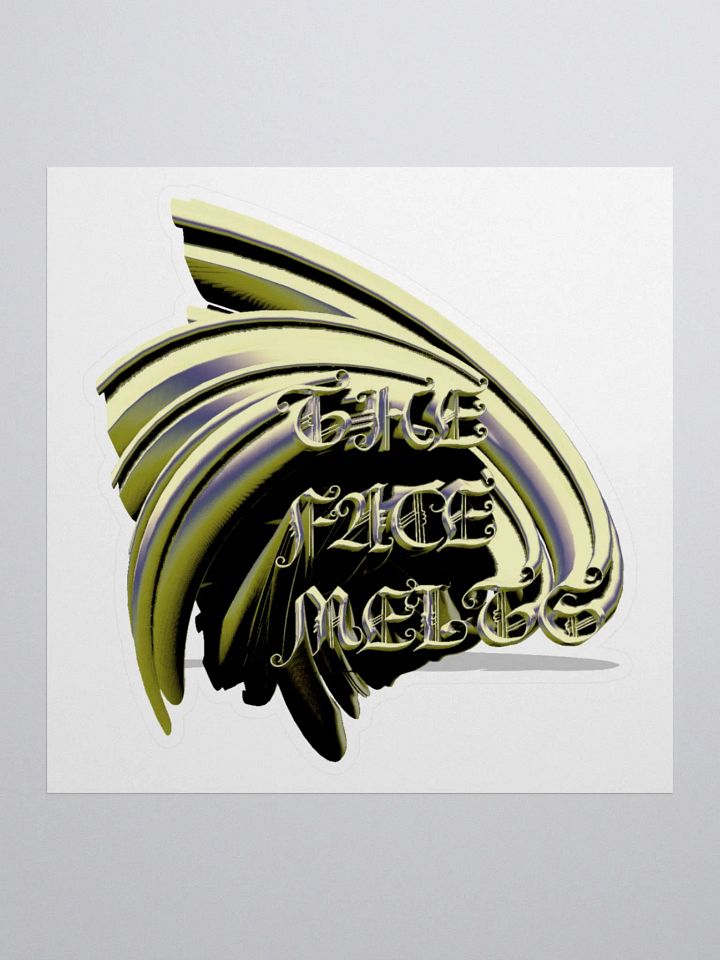 The Face Melts Sticker product image (1)