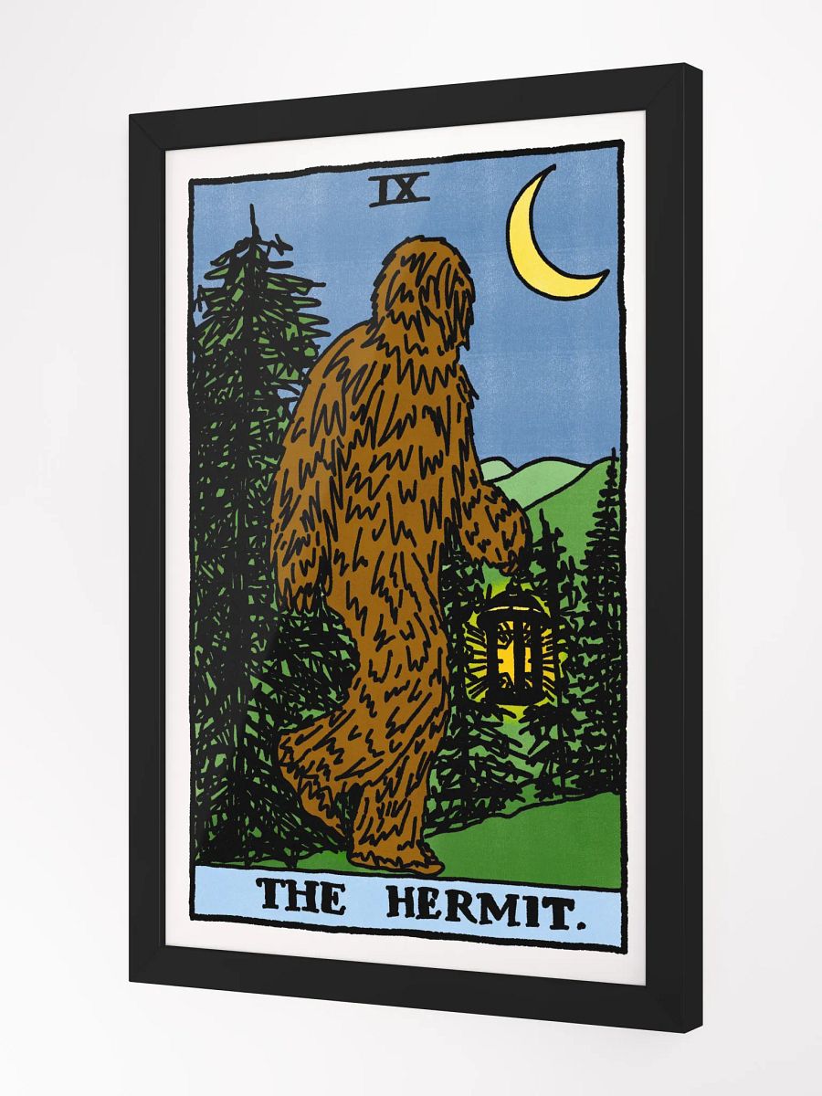 Bigfoot Hermit Tarot Card Framed Print product image (2)