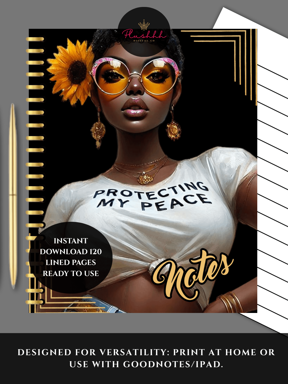 PROTECTING MY PEACE NOTES - Digital Notebook product image (2)