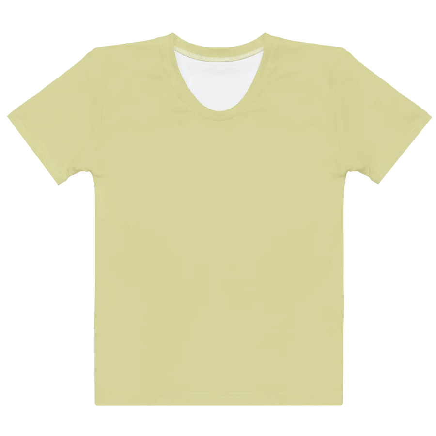 Plain Light Yellow True Summer Women's Crewneck Polyester Heavyweight Premium T-Shirt by Treasure Pie product image (10)