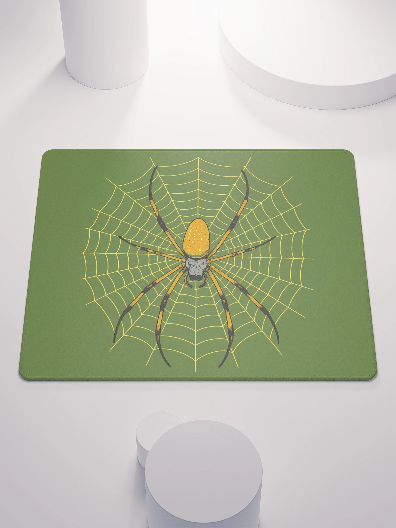 Olive Drab Orb Weaver Gamer Mousepad product image (2)