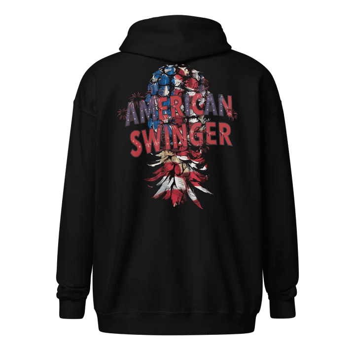 American Swinger Back Print Zippy Hoodie product image (8)
