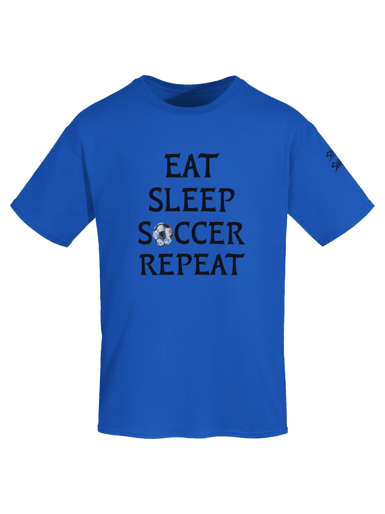 Eat Sleep Soccer Repeat Black Print Tee product image (7)