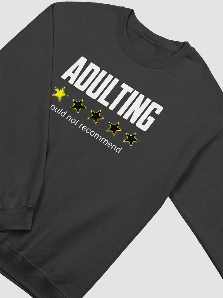 Adulting: Would Not Recommend Sweatshirt (Unisex) product image (2)