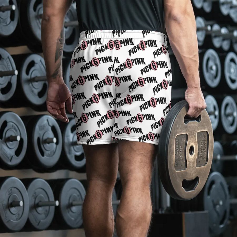 Pick 6 Pink White Athletic Shorts product image (6)
