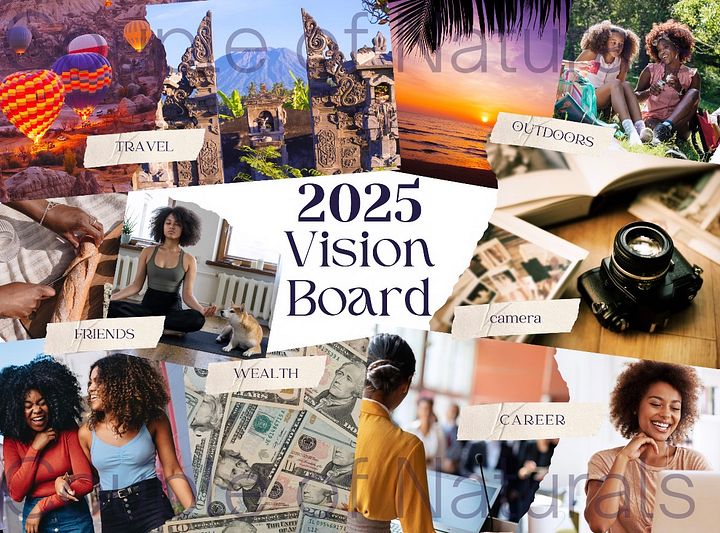 2025 Vision Board: Empowering Women | Digital | Customizable product image (1)