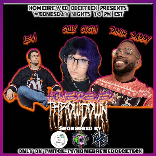 This week we welcome back @thethoughtvesselshow @sillysushistreams and for the first time @dimirdaddytcg 

Let's goooo maybe ...