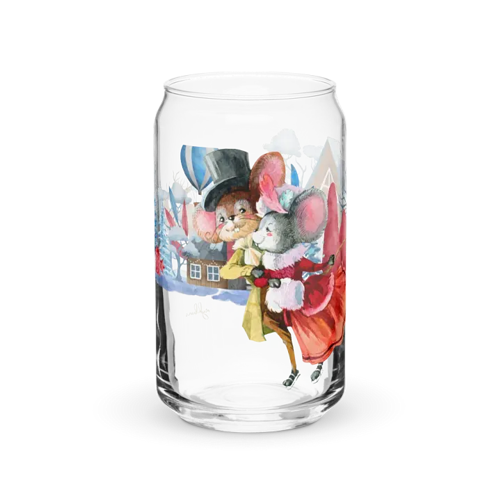 Warm Winter Embrace Can-Shaped Glass | Four Seasons of Love Collection product image (1)