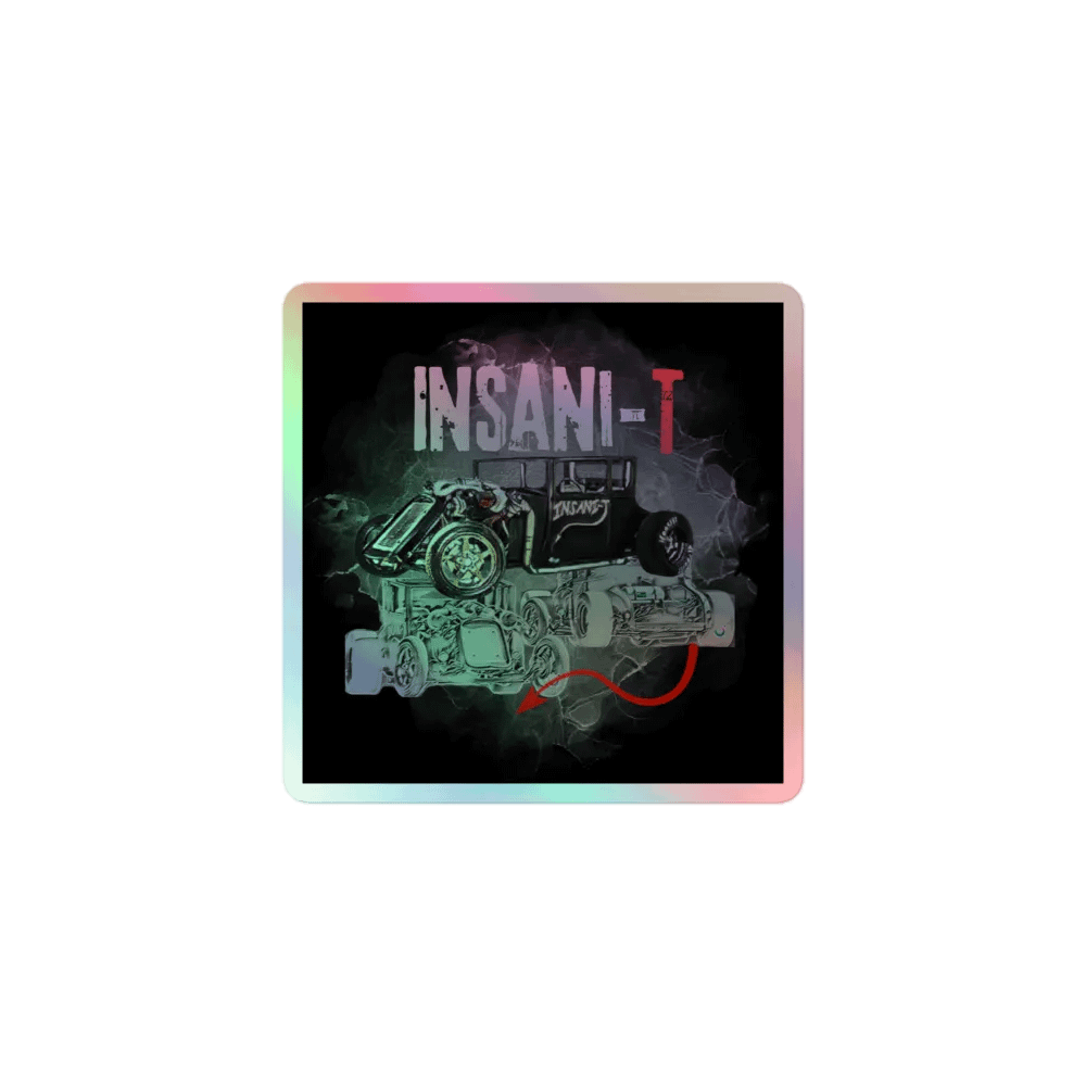 INSANI-T Hot Rod Holographic Sticker Sheet product image (1)