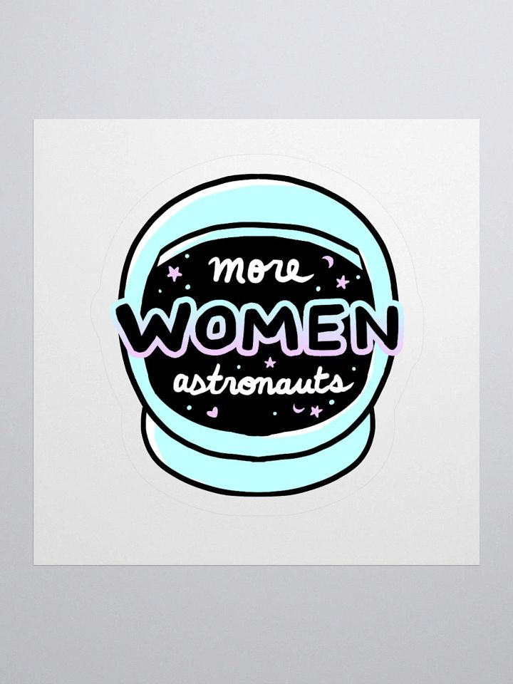 More Women Astronauts Sticker - Blue product image (1)