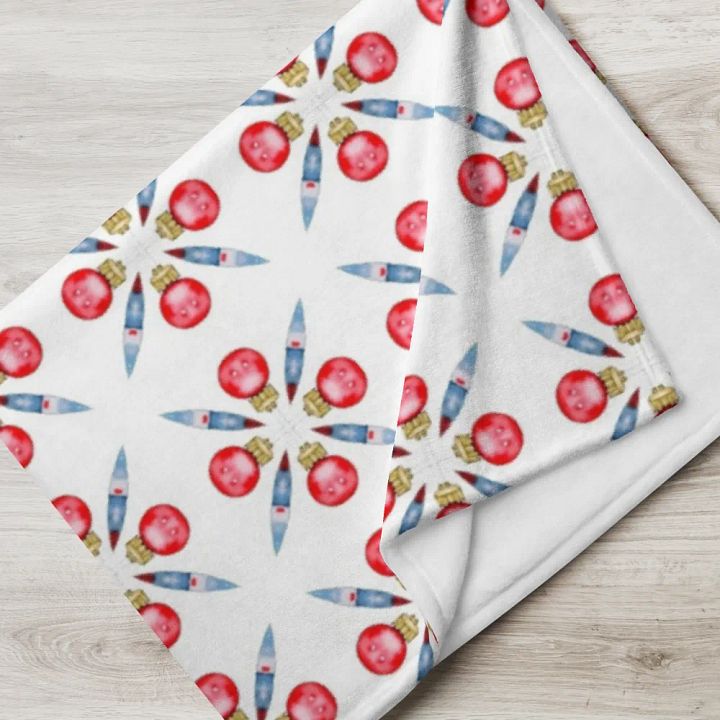 Festive Bauble Throw Blanket product image (1)