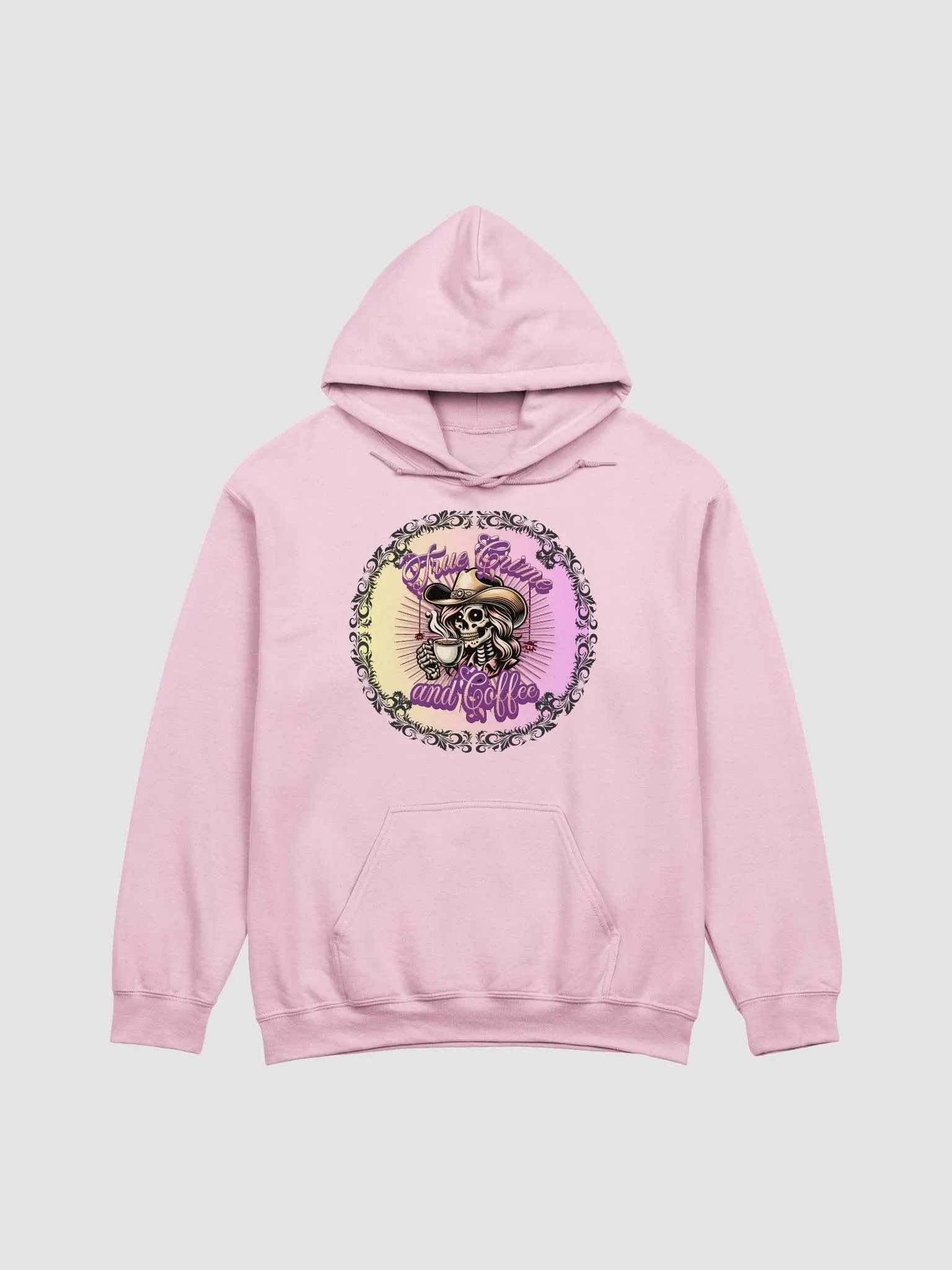 True Crime Skeleton & Coffee Hoodie product image (3)