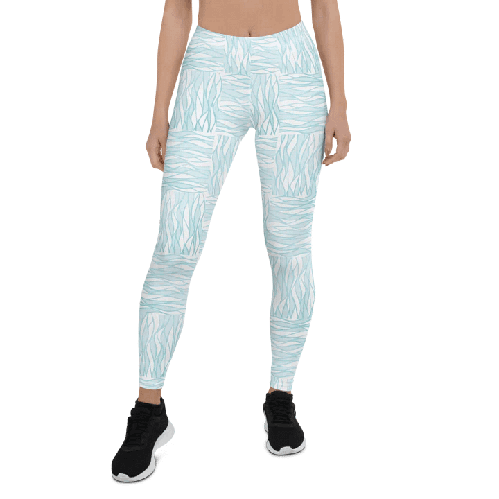 Light Turquois All-Over Print Leggings product image (1)