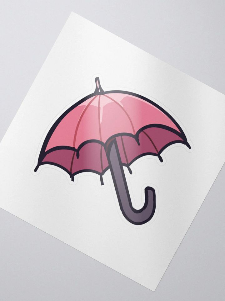 Pink Umbrella Sticker product image (2)
