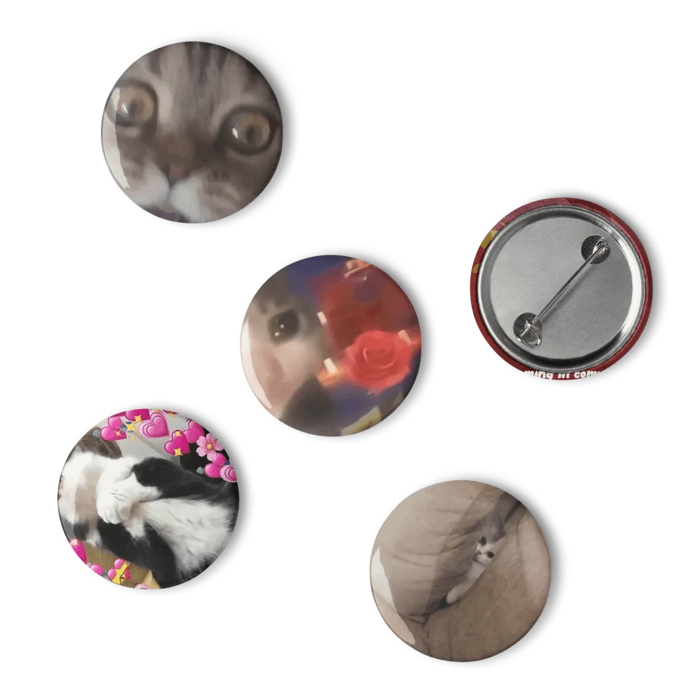 Set of Pin Buttons: Meme Cats 26 product image (6)
