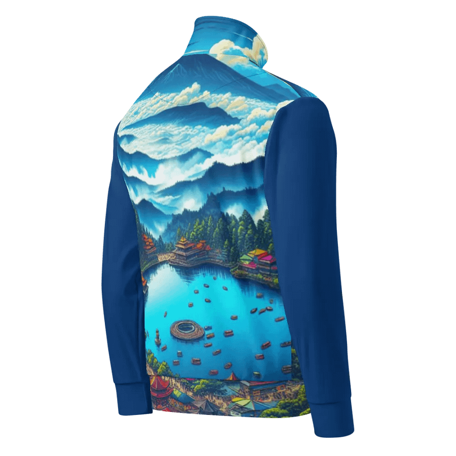 Serene Oasis Unisex Track Jacket | AI Design product image (2)