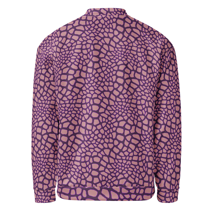 Yellow Pink Leaves Bomber Jacket product image (2)