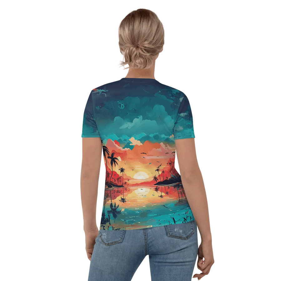 Tropical Sunset All Over Print T-shirt product image (8)