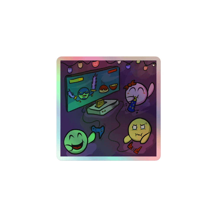 Dango Party - holo sticker product image (1)