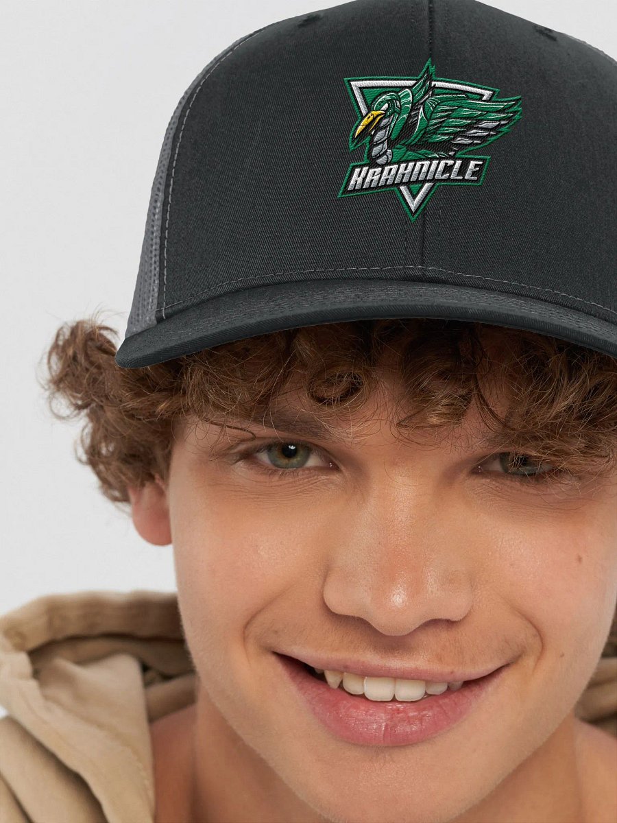 Krahnicle Signature Trucker Hat (Green Logo) product image (8)