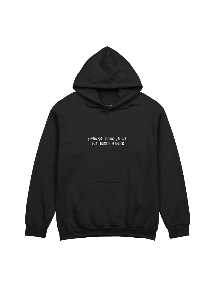 Please Forgive Me Lyric Hoodie – Black & Red product image (1)