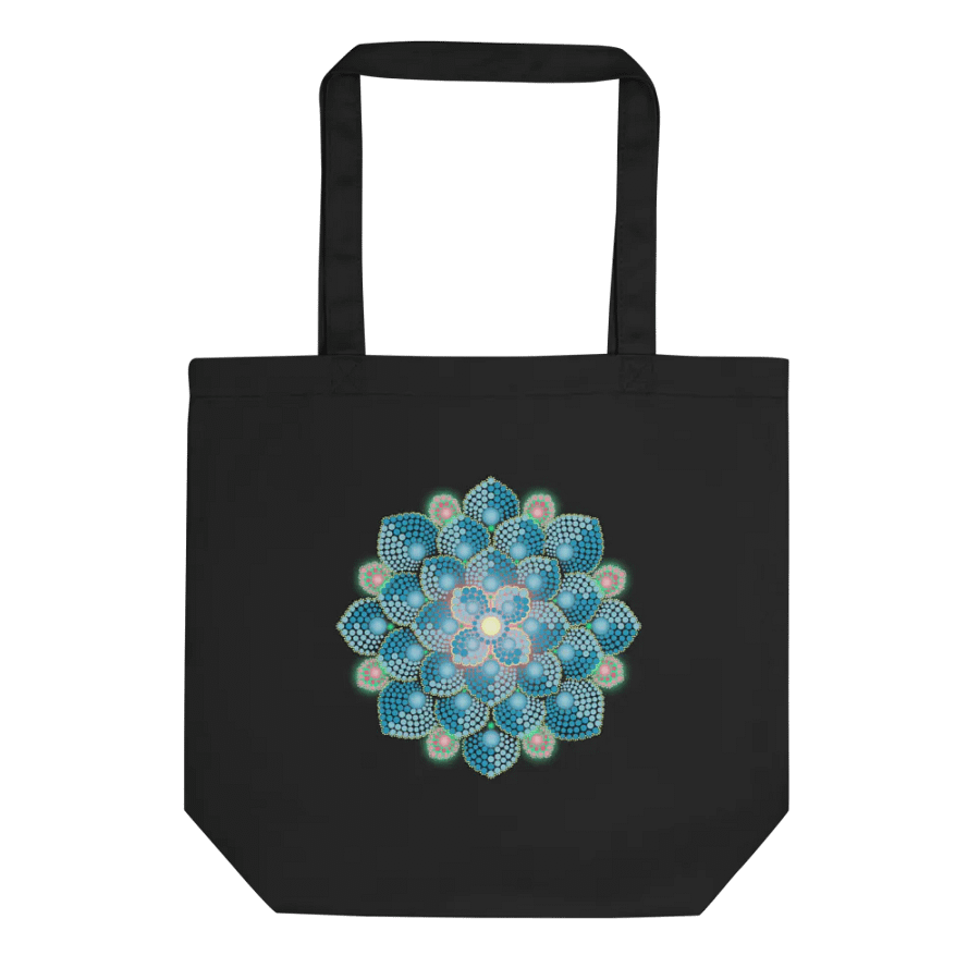 Summer Rain Mandala Eco-Friendly Organic Tote Bag product image (3)