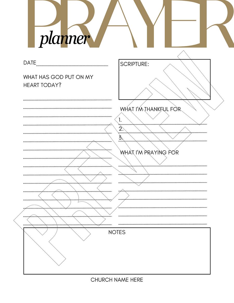 Prayer Planner product image (1)